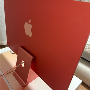 올인원 데스크톱 24인치 오렌지 아이맥m1 512 이미지