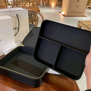 샤넬 블랙 사각 파우치 악세사리 보관함.보석함