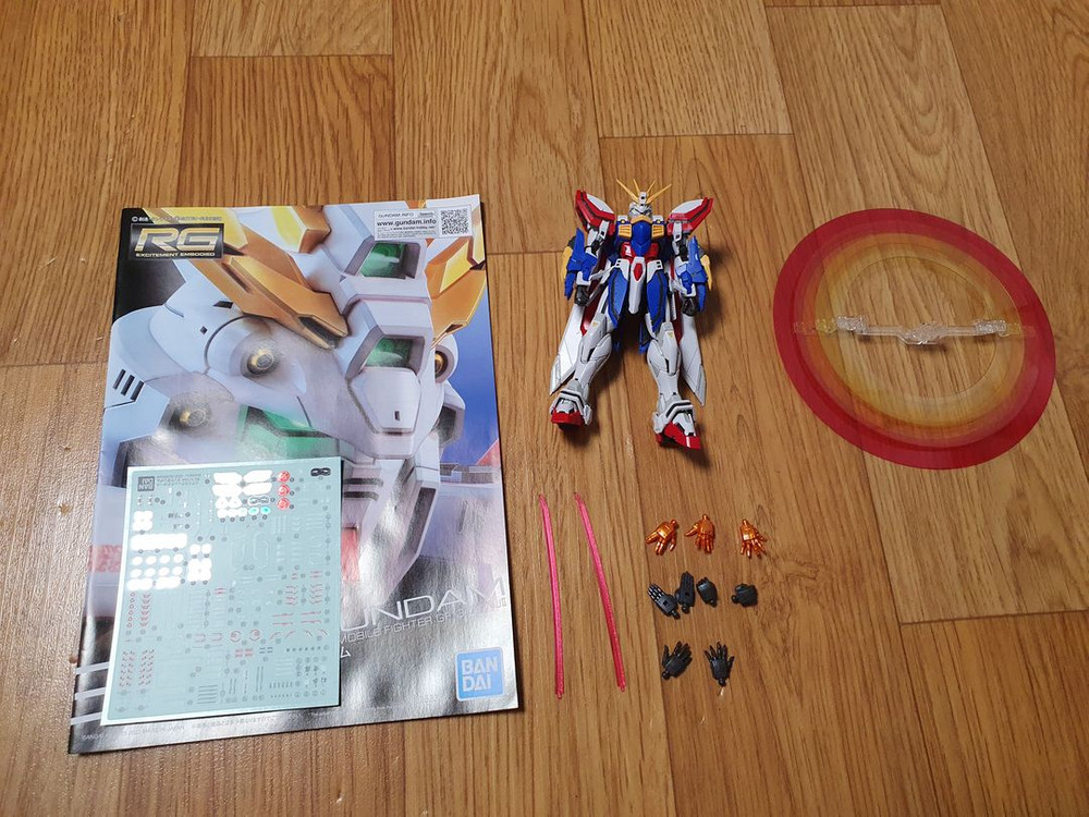 hg 퍼스트+rg 갓건담+더블오 퀀터+액션베이스5 일괄 건담,건프라--1