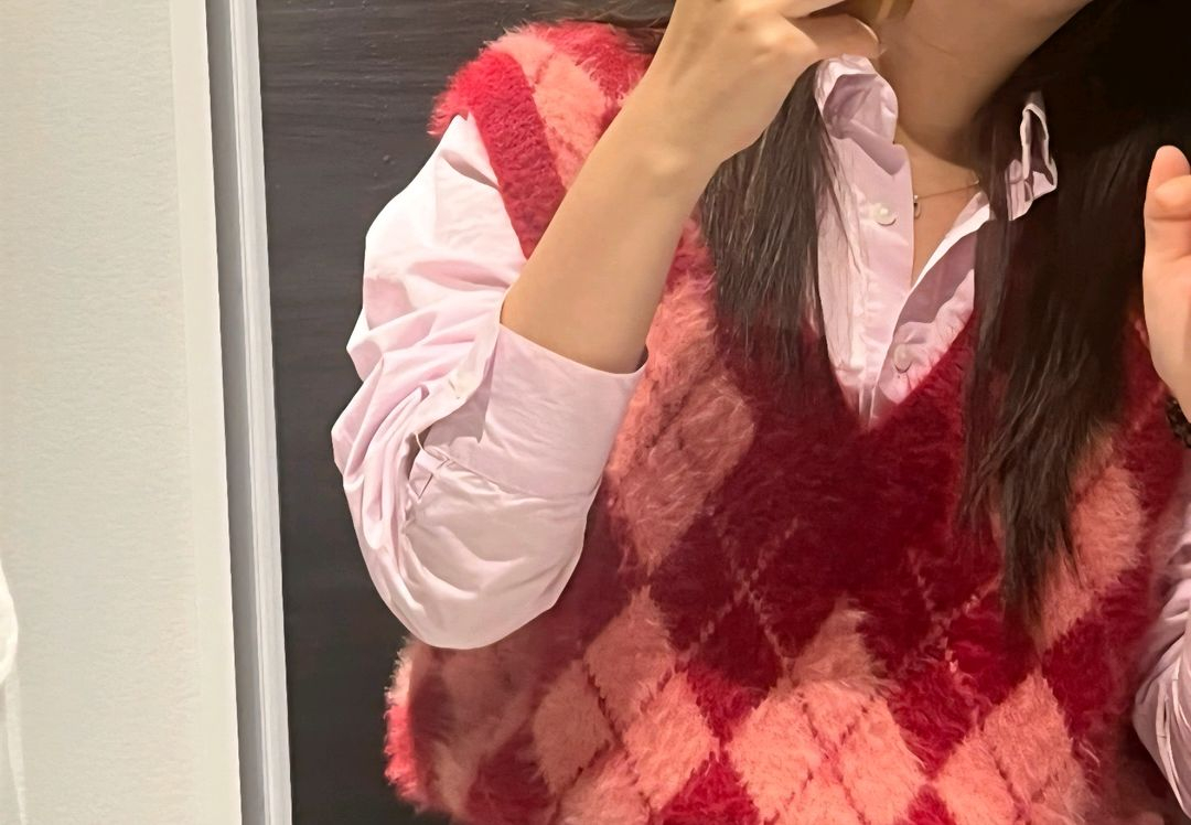 보카바카 아가일 니트 (한선화 착용) 이미지