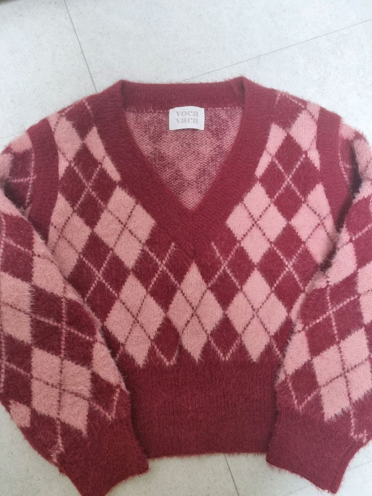 보카바카 아가일 니트 (한선화 착용) 이미지