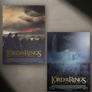 (판매중) 반지의 제왕 두 개의 탑 아트그라피 포스터 특전 (2장 세트)