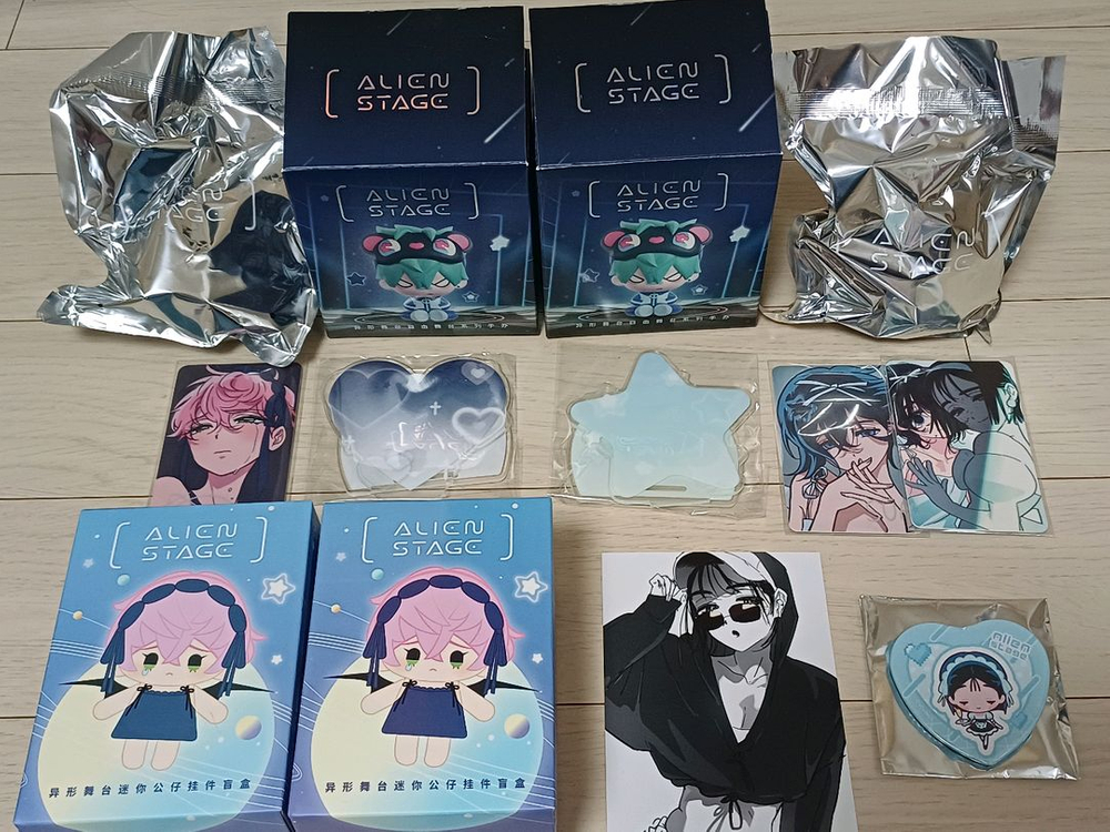 미개봉일괄가) 미지수아 피규어,인형,캔뱃지 에이스테 이미지