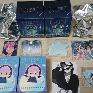 미개봉일괄가) 미지수아 피규어,인형,캔뱃지 에이스테 이미지