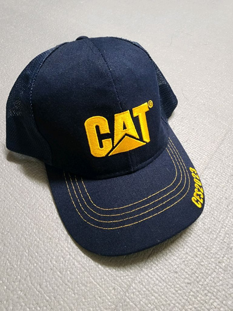 캐터필러 CAT 네이비 메쉬 볼캡--3
