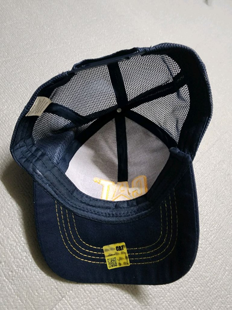 캐터필러 CAT 네이비 메쉬 볼캡--4