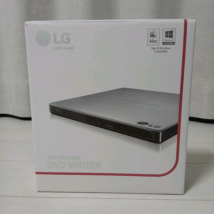 LG 슬림 포터블 DVD Writer + DVD-R 10장(미개봉)--2