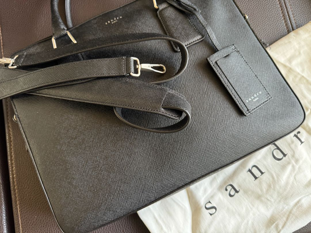 산드로 사피아노 가죽 브리프케이스--2