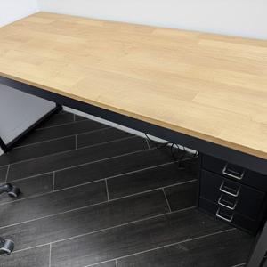 원목 책상/작업대 + 서랍장 세트 (국내 주문 제작) 이미지