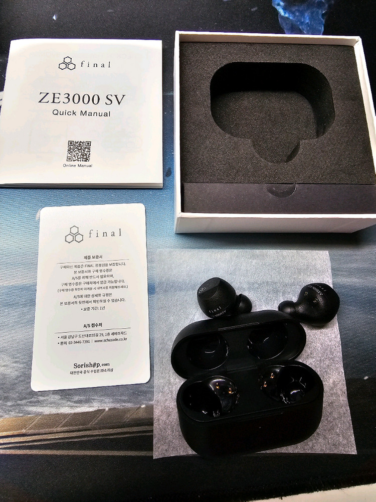 Final ze3000sv (거의 새상품) 무선이어폰--3