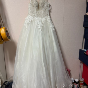 레이스 비즈 웨딩드레스