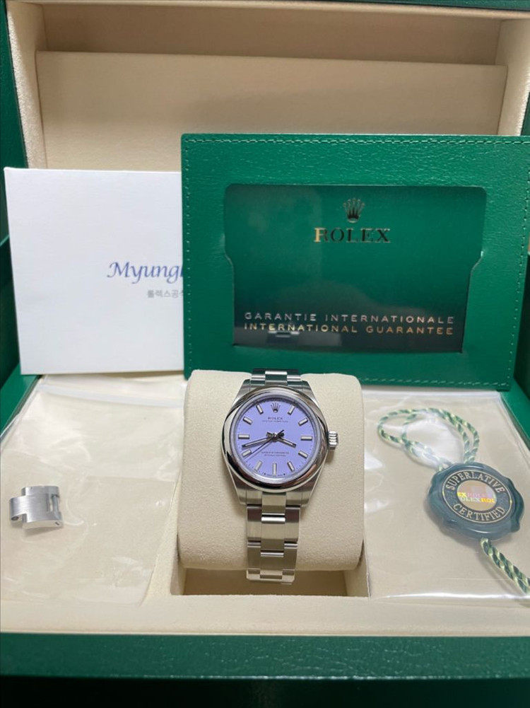 새상품 선물용 롤렉스 276200 오피28 라벤더판 판매합니다~~--1