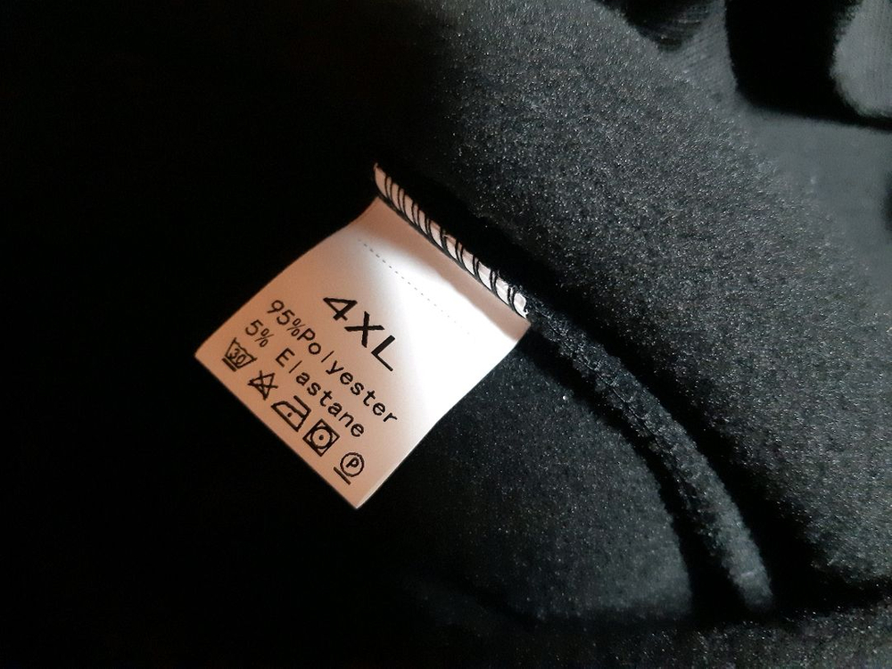 4XL 블랙 기모맨투맨--1