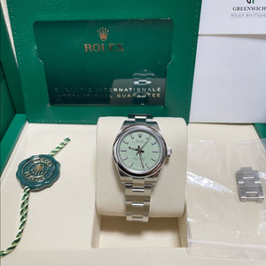 새것 로렉스 276200 오이스터퍼페츄얼 28 피스타치오 팝니당