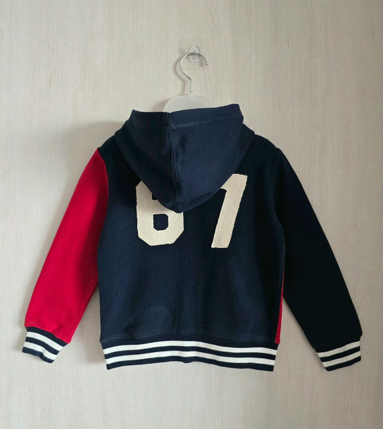 폴로 랄프로렌키즈 컬러블록 후드집업 5사이즈--1