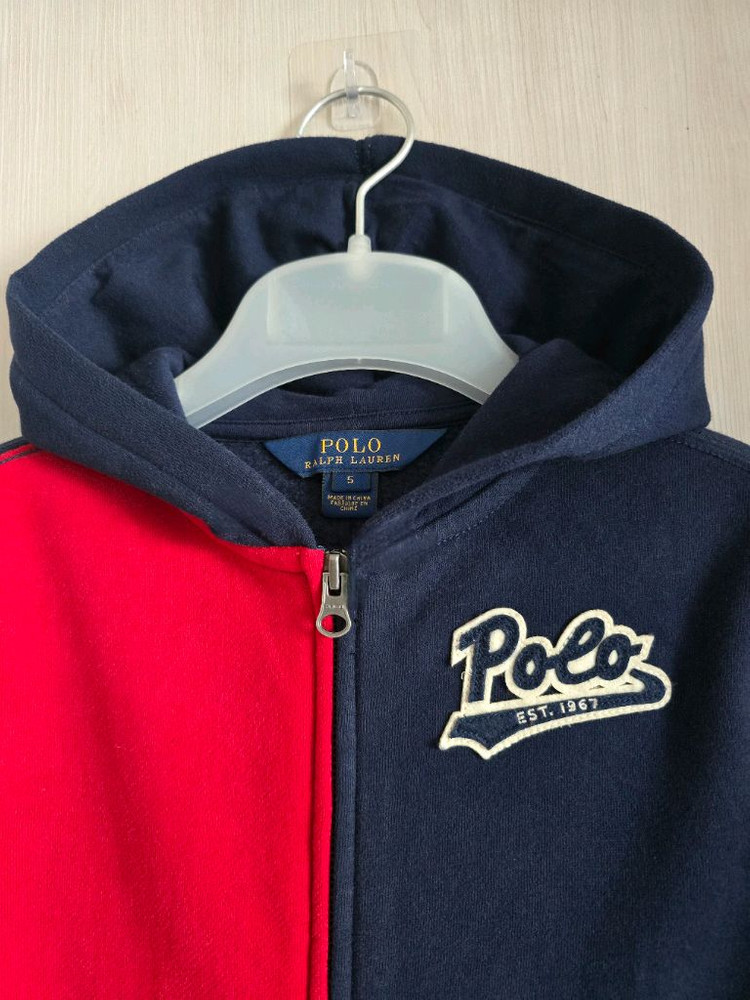 폴로 랄프로렌키즈 컬러블록 후드집업 5사이즈--2