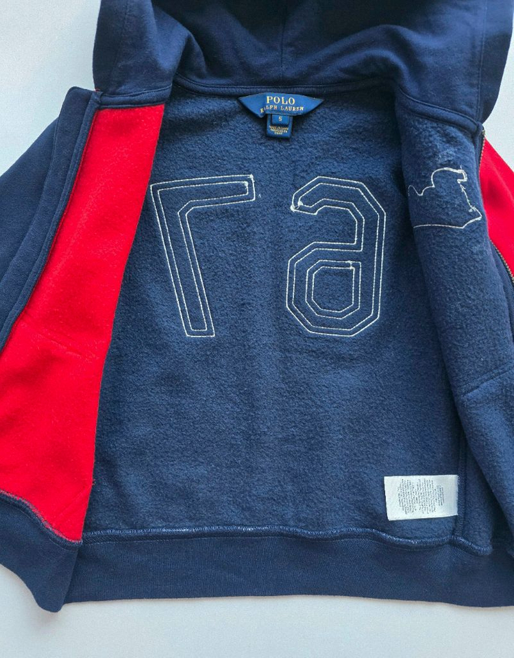 폴로 랄프로렌키즈 컬러블록 후드집업 5사이즈--7