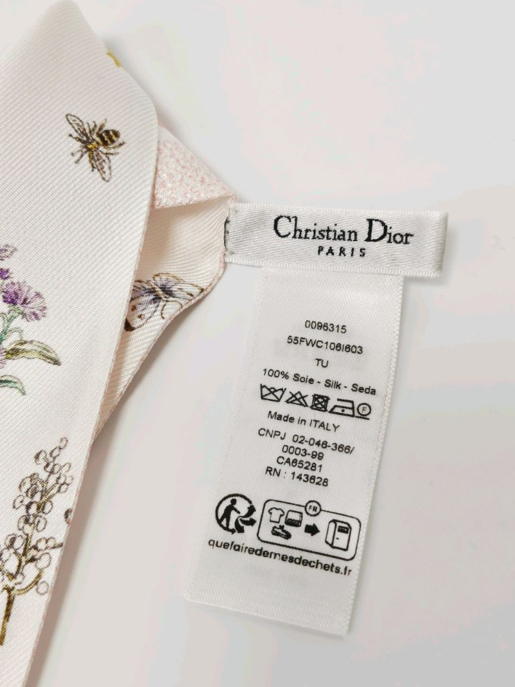 [정품, 새상품]디올 미차 아스트랄 플라워 여성 스카프 화이트 이미지