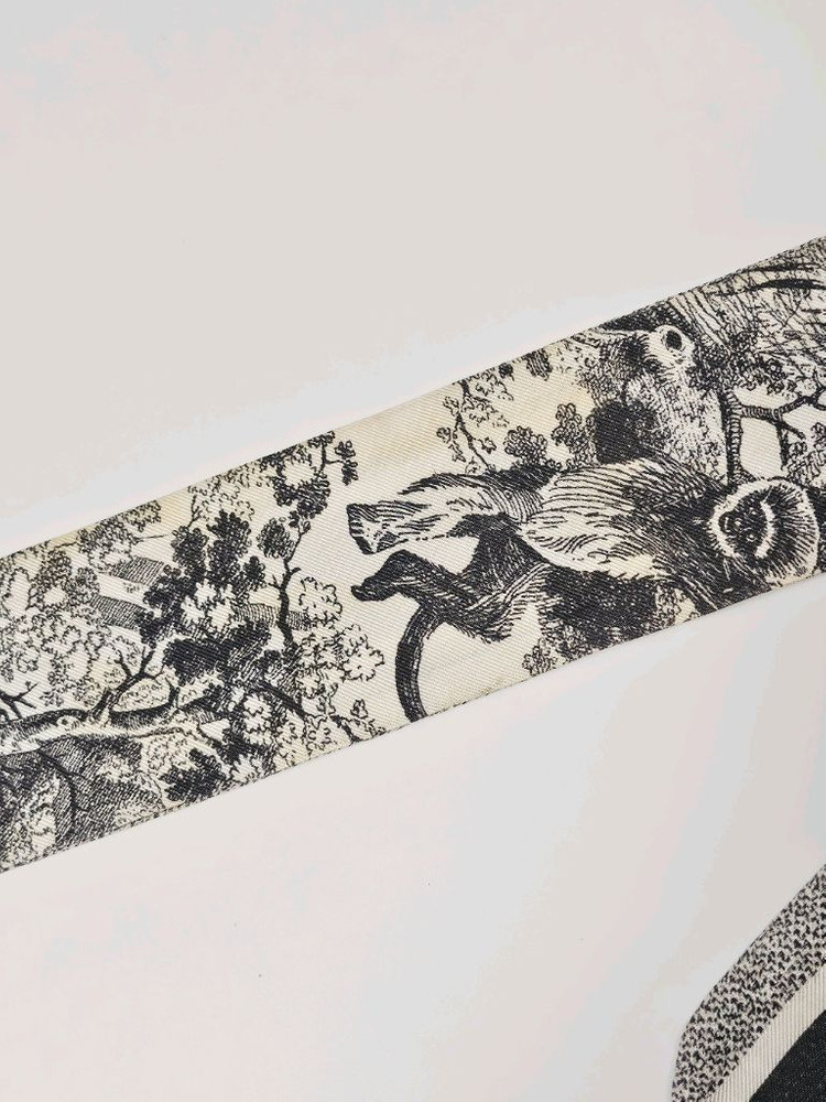 디올 Toile de Jouy 미차 스카프 그레이 아이보리 이미지