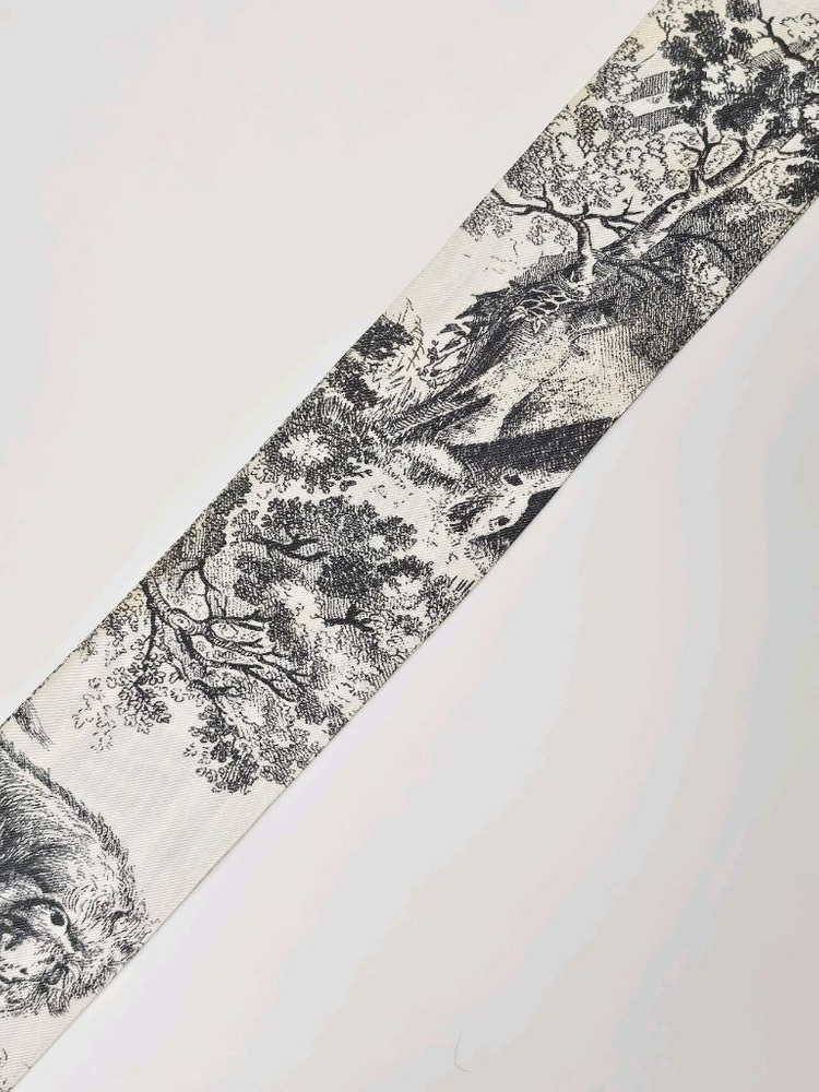 디올 Toile de Jouy 미차 스카프 그레이 아이보리 이미지