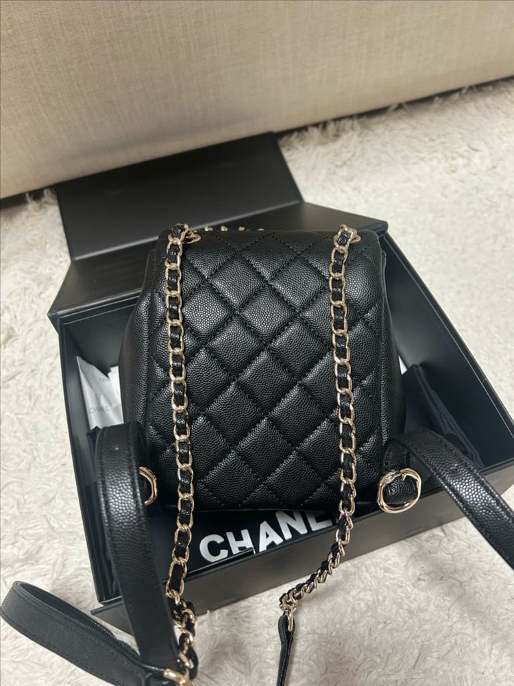 샤넬 듀마 백팩 캐비어--2