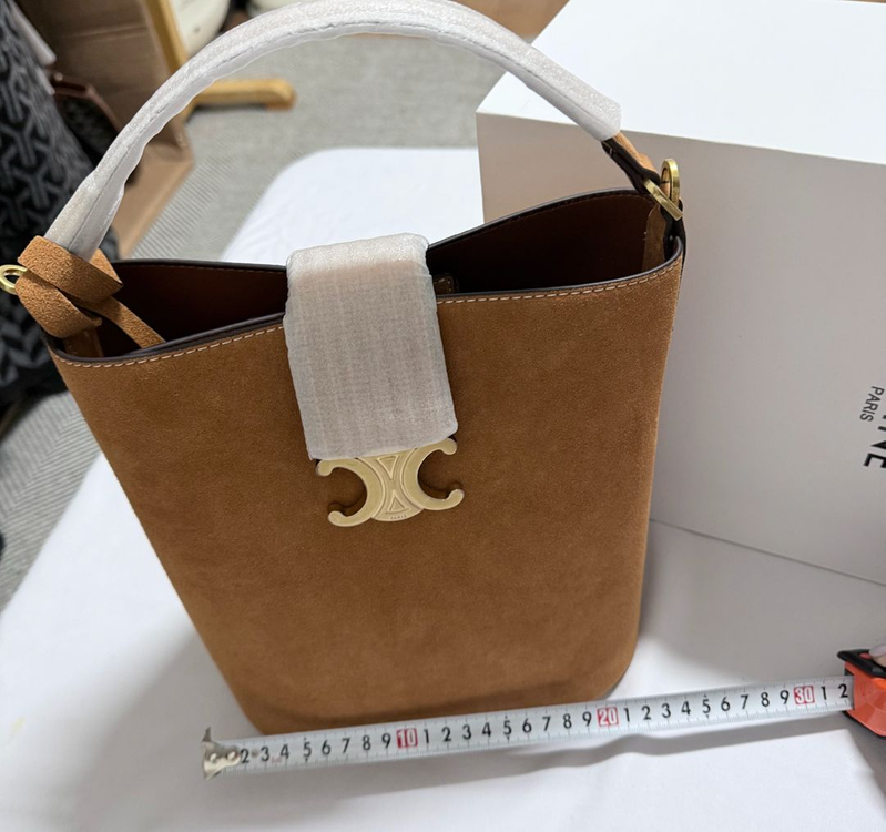 풀박스 새상품>스웨이드 버킷백--7