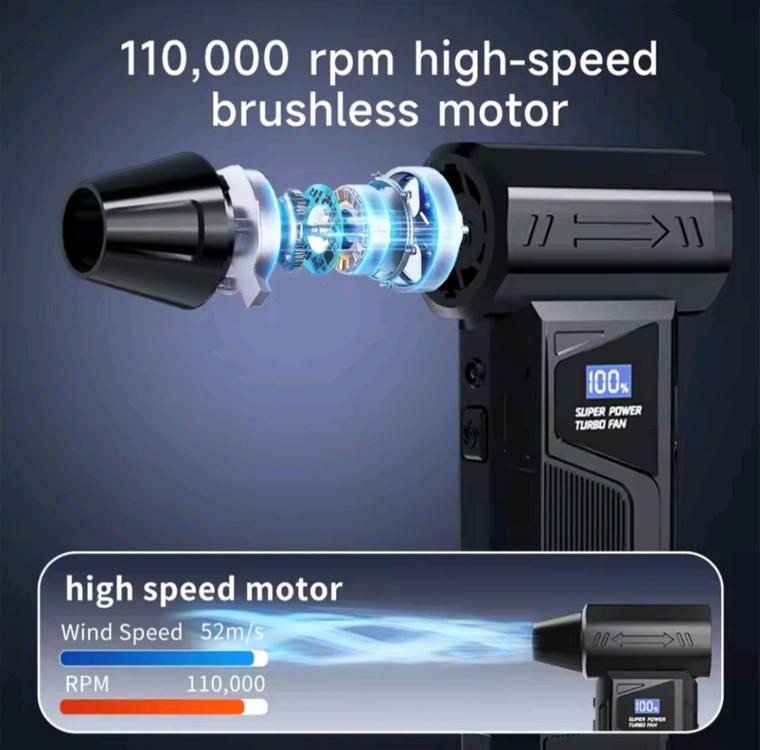 다용도 터보팬 에어송풍기 풀세트 새제품--4