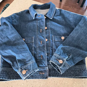 데님 블루종 자켓