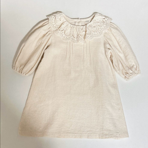 몽베베 여아 레이스 카라 감성 원피스 M 3-4세 새거컨디션