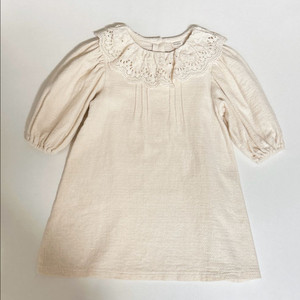 몽베베 여아 레이스 카라 감성 원피스 M 3-4세 새거컨디션