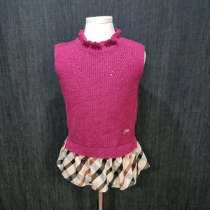 닥스 키즈 여아동 니트 베스트, 조끼 130, 111902