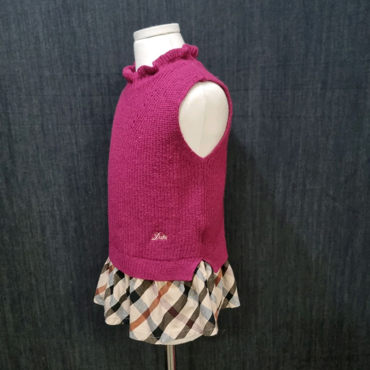 닥스 키즈 여아동 니트 베스트, 조끼 130, 111902--2