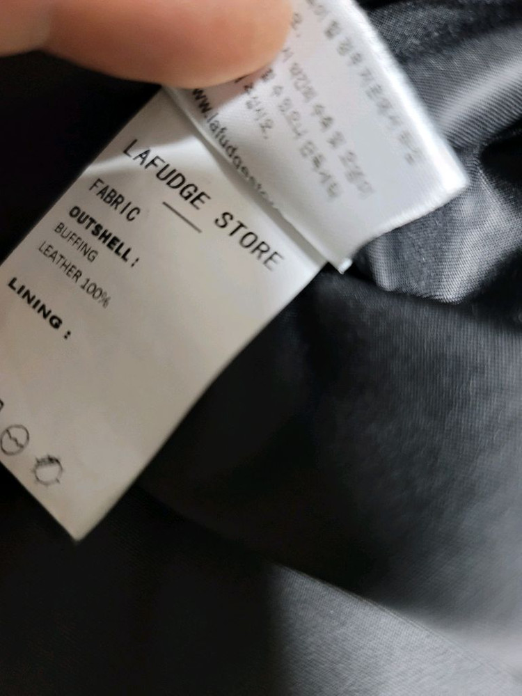 라퍼지스토어 버핑 가죽자켓 무광블랙 L 105정사이즈 상태굿--6