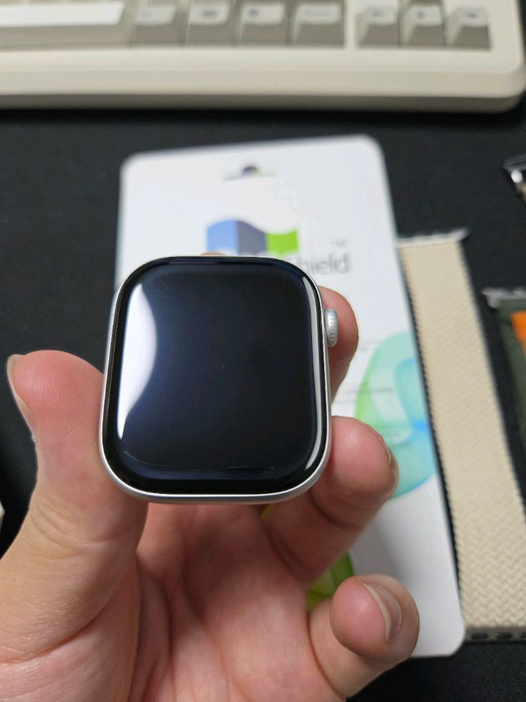 애플워치10 셀룰러 46mm 실버 풀박스 배터리100%--2