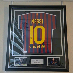 아이콘즈 icons메시 바르셀로나 2011-12 싸인 유니폼 액자