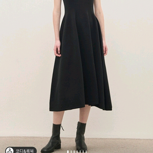 더캐시미어 캐시미어 블렌드 슬리브리스 니트 드레스 블랙 66 랑방 마인 타임