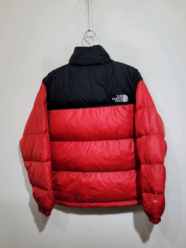 (100) 노스페이스 700 눕시패딩 점퍼 검빨 거위털 구스다운 자켓 이미지