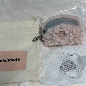 미닛뮤트 클로파우치 키링 파우더핑크 새상품