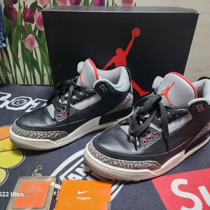 나이키 에어 조던 3 레트로 OG 블랙 시멘트 275mm