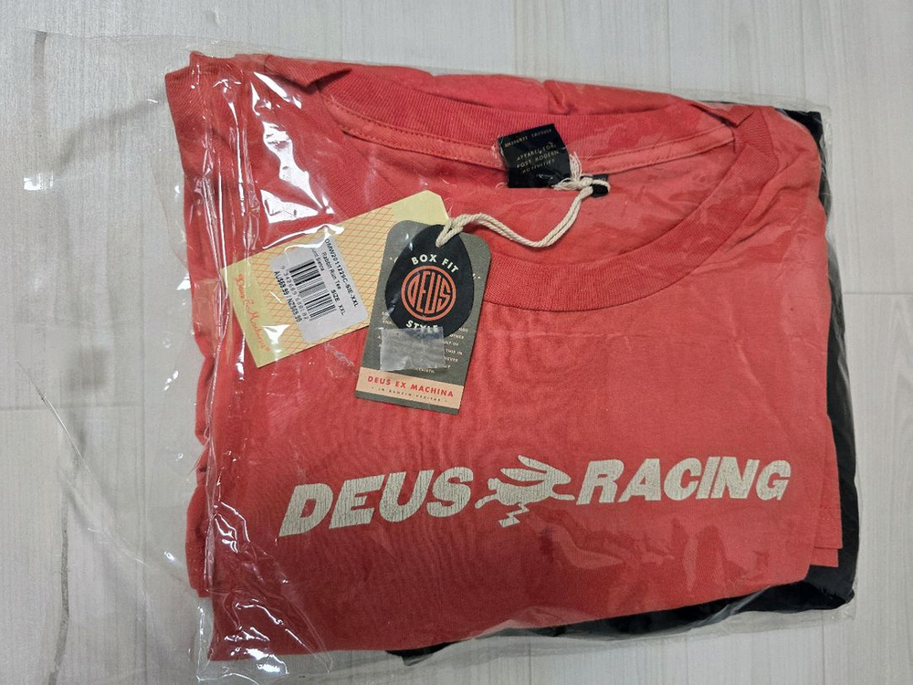 데우스 엑스 마키나 / 래빗 런 오렌지 티셔츠 XXL 새상품--5