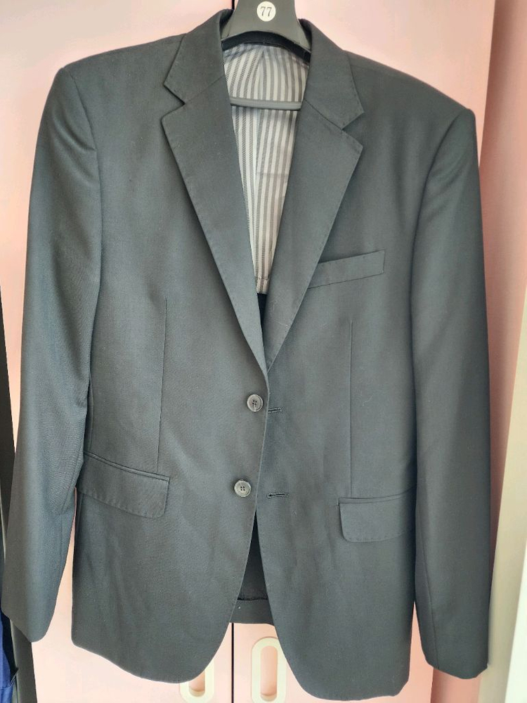 (새상품)ZIOZIA 지오지아 블랙 블레이저 팜. 100사이즈 정장 자켓 이미지