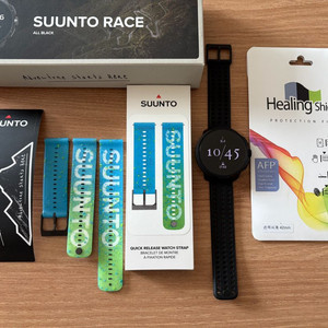 최상급) 순토 레이스 올블랙 풀박스