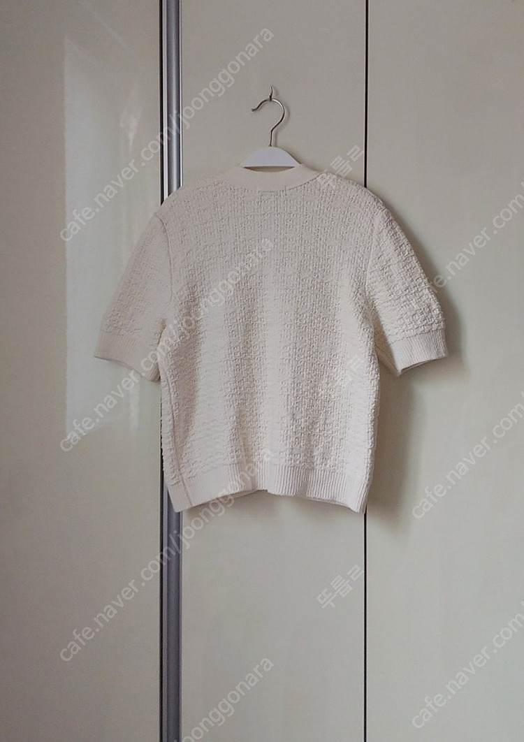 모아니 프리미엄 코튼 트위드 반팔 가디건 moani--3