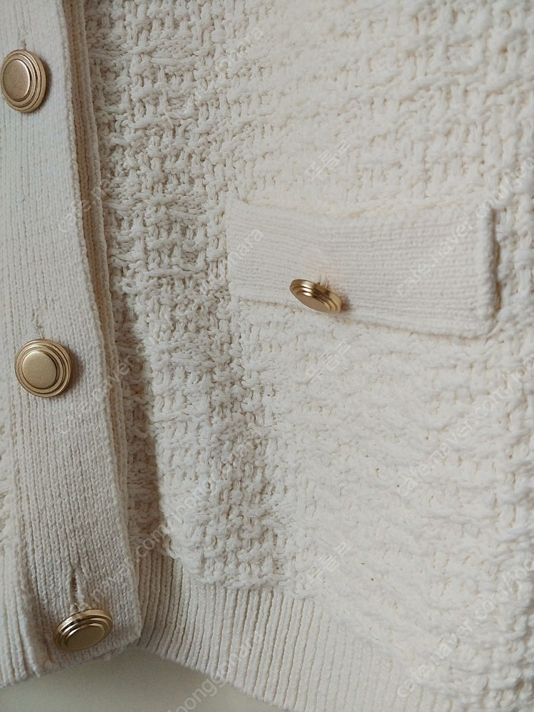 모아니 프리미엄 코튼 트위드 반팔 가디건 moani--5