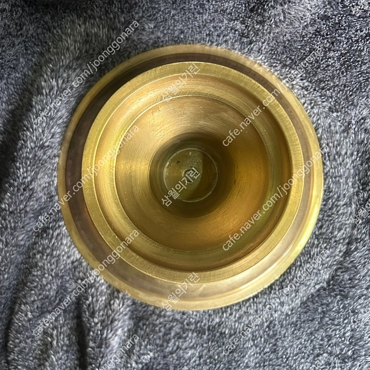 빈티지 황동 신주 연꽃 다용도 받침대 트레이 꽃병 화병 이미지
