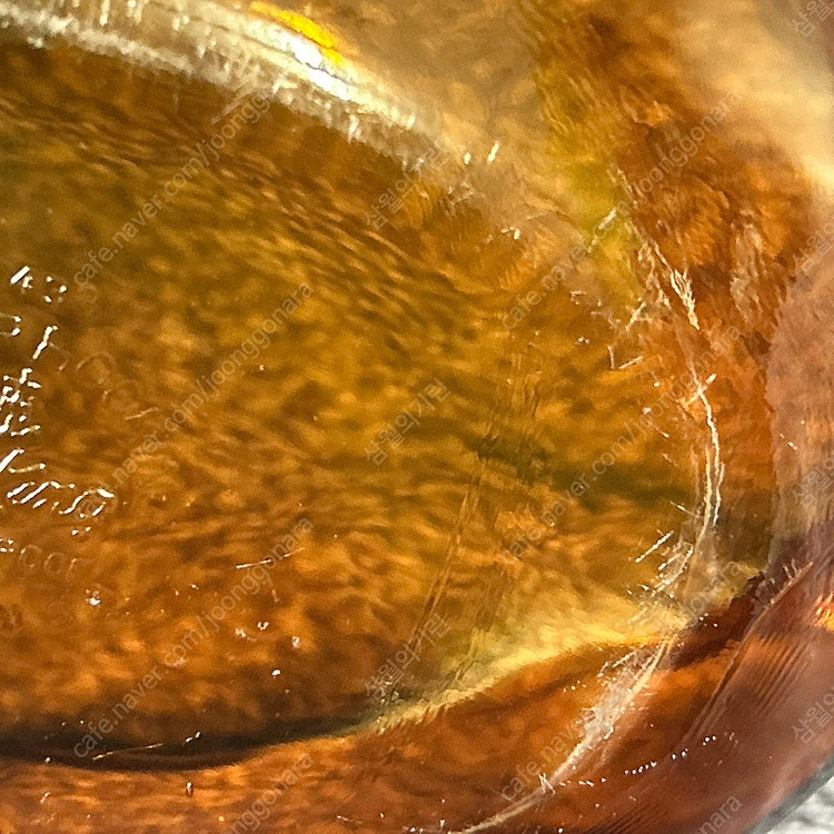 미국 빈티지 앵커호킹 파이어킹 오벌 앰버 글라스 캐서롤 이미지