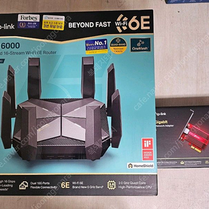 [묶음판매] TP-LINK AXE300 유무선공유기, TP-LINK TX401 10G 랜카드, TXE70UH 무선