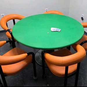 원탁 테이블 +맞춤테이블보+ 의자5세트 이미지