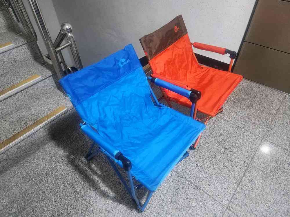 네파 슬림로우 캠핑체어 두개일괄--1