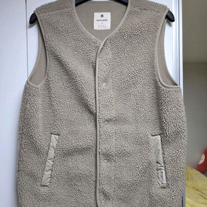 스노우피크 뽀글이 조끼 베이지